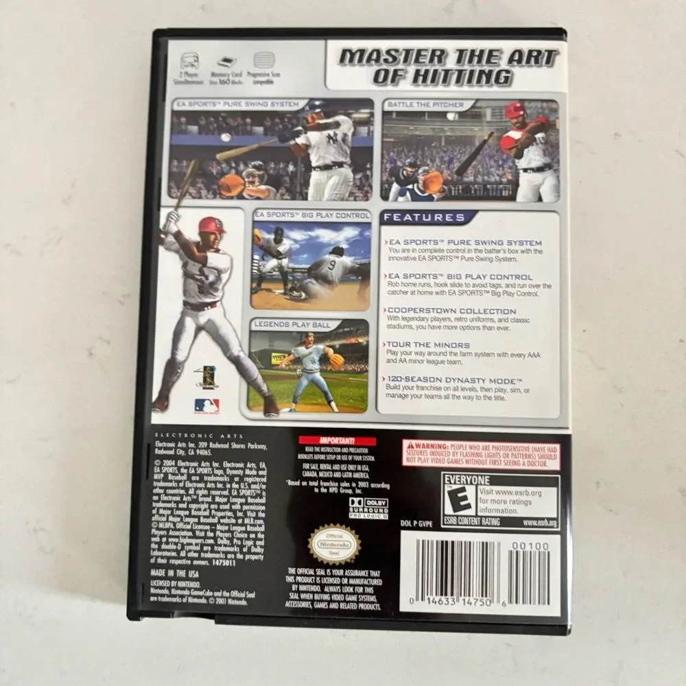 Nintendo GameCube MVP Baseball 2004 • Complete CIB • Albert Pujols Cover
